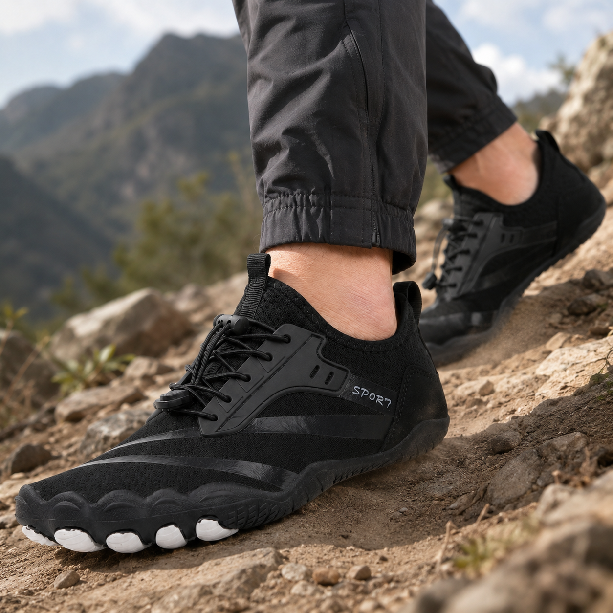 Nordspur | Strideox Barefoot Trail Shoes | Non-Slip Minimalist Hiking Shoes
