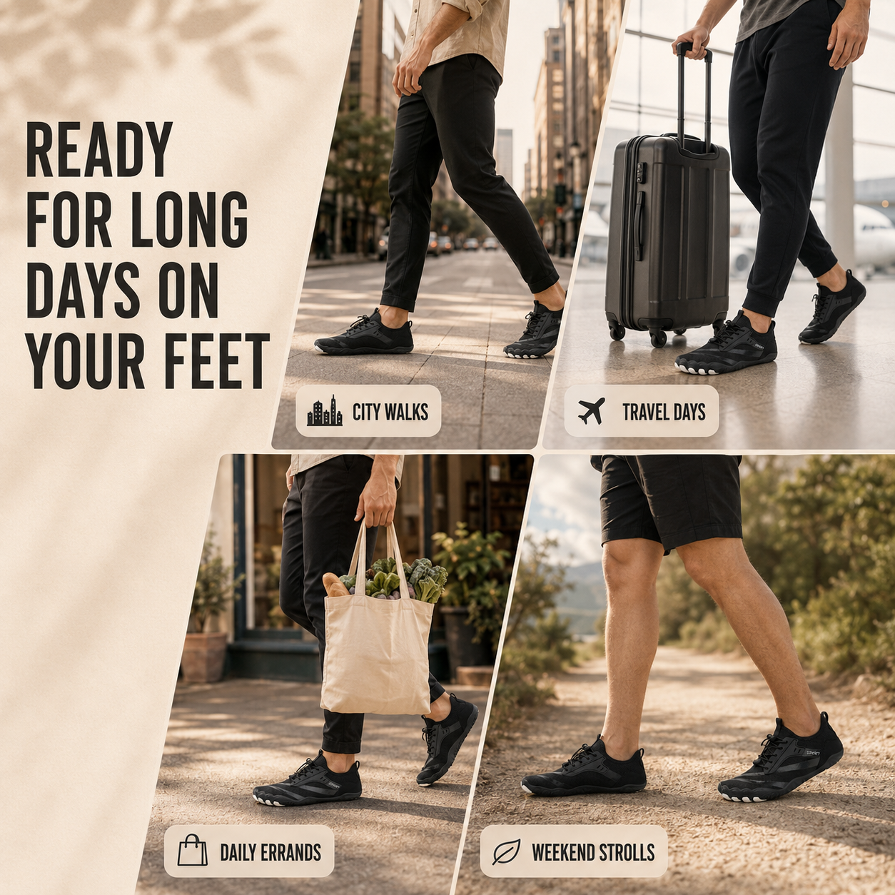 Nordspur | Strideox Wide Toe Box Trainers | Barefoot Shoes for Wide Feet