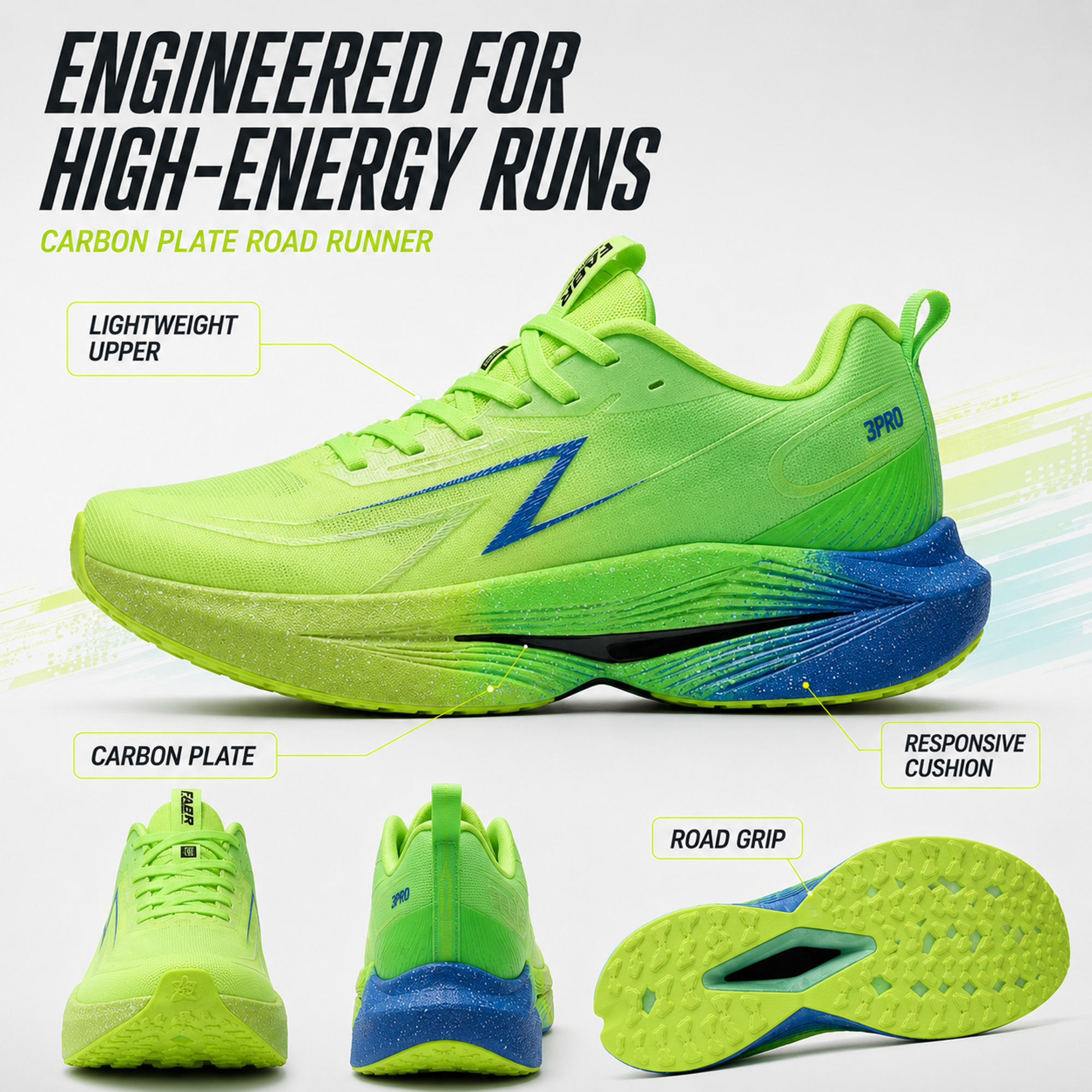 Nordspur | Stridovex Lightweight Carbon Plate Running Shoe
