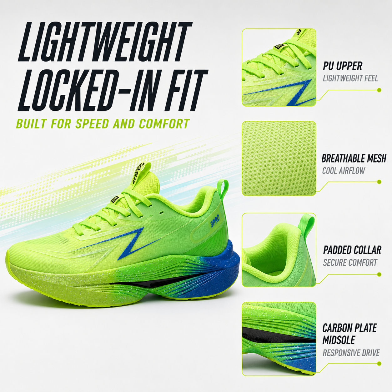 Nordspur | Stridovex Lightweight Carbon Plate Running Shoe