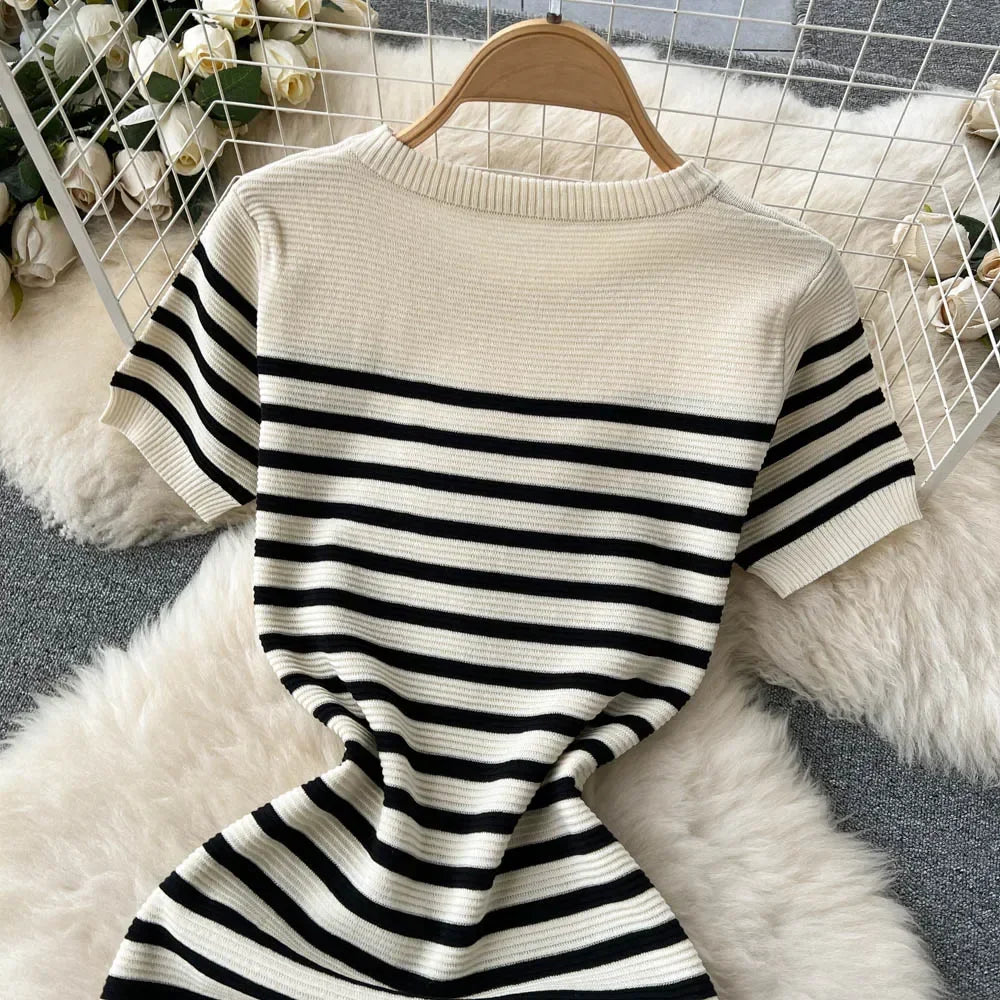 Nordspur | Stripova Striped Bodycon Midi Sundress