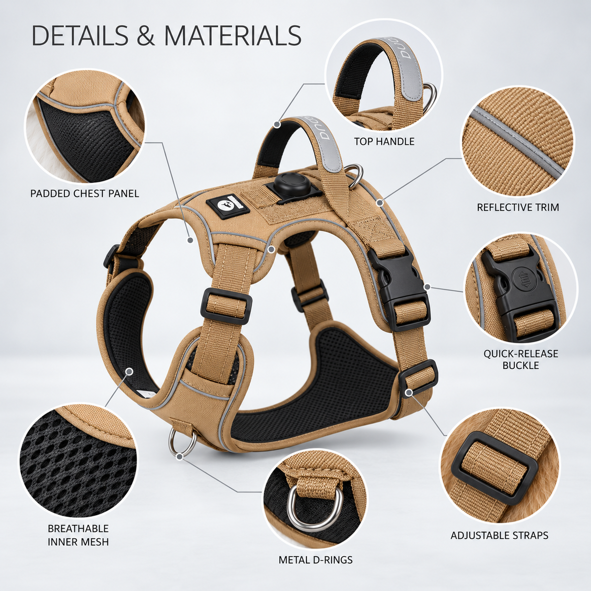 Nordspur | Strutpaw Adjustable No-Pull Chest Harness