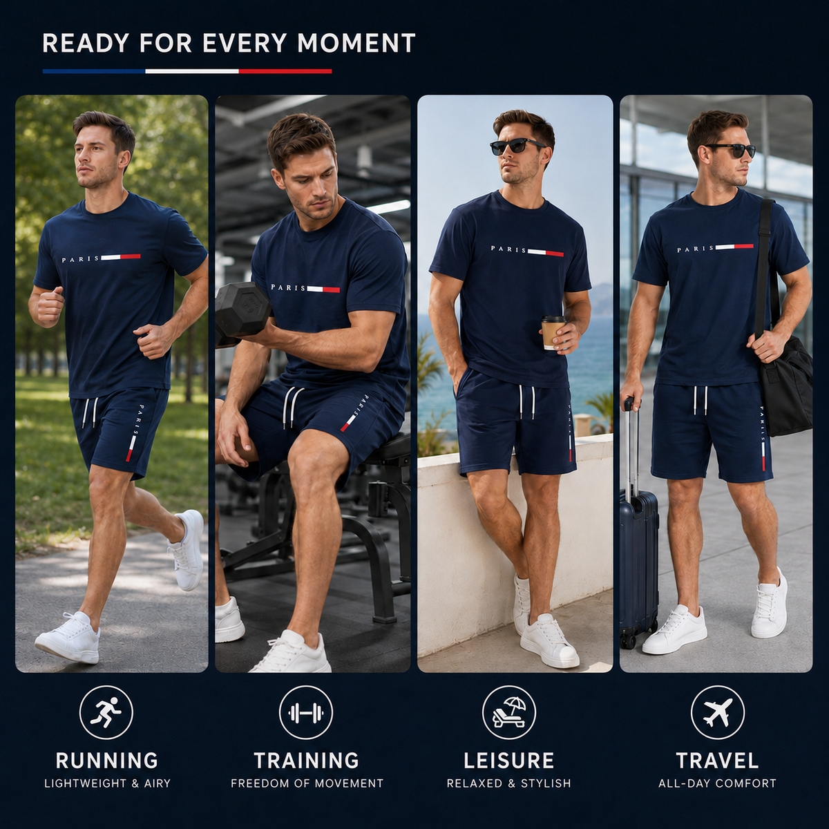 Nordspur | Strydex Short Sleeve Crew Neck Tracksuit Set