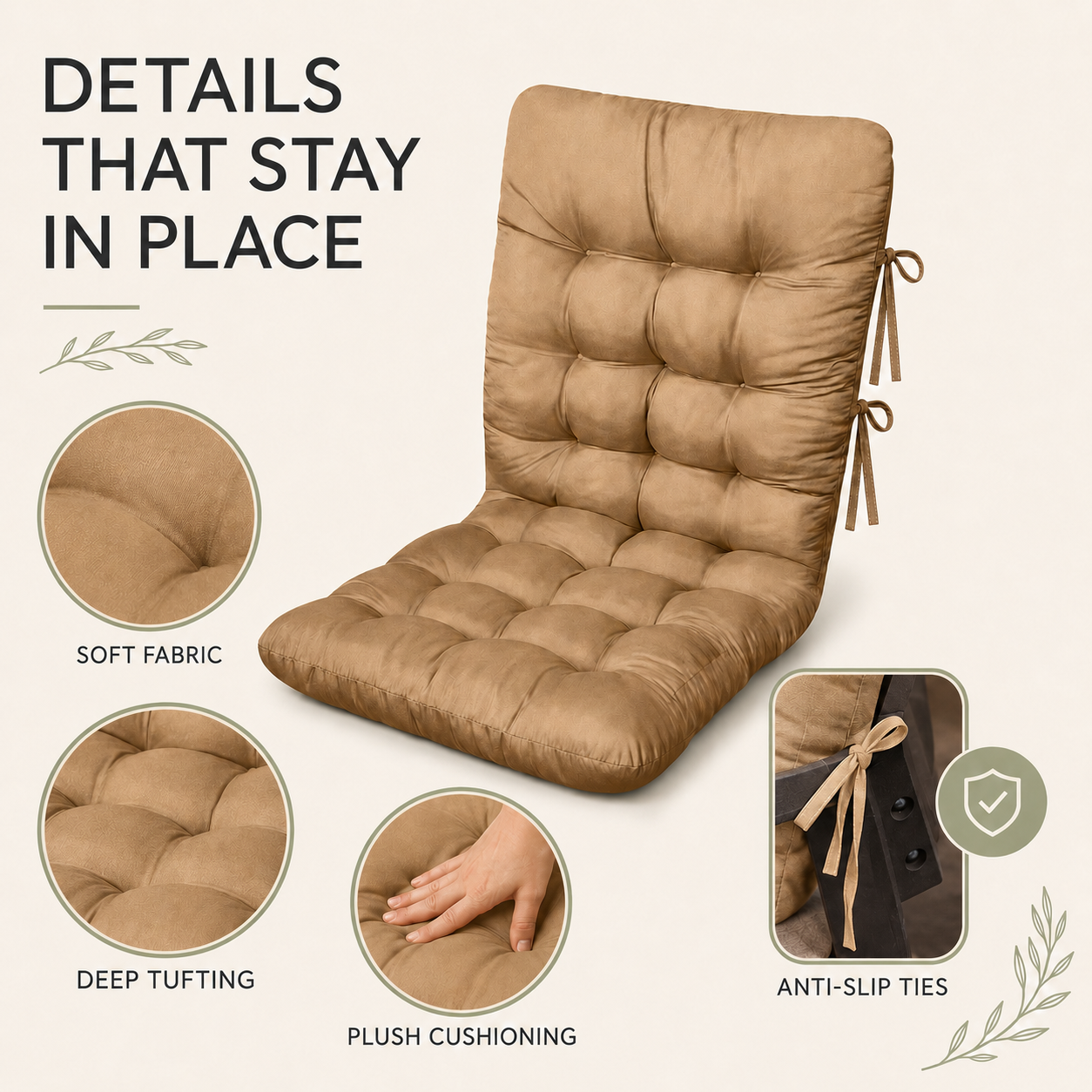 Nordspur | Sunlaxia Tufted Lounger Cushion Pad