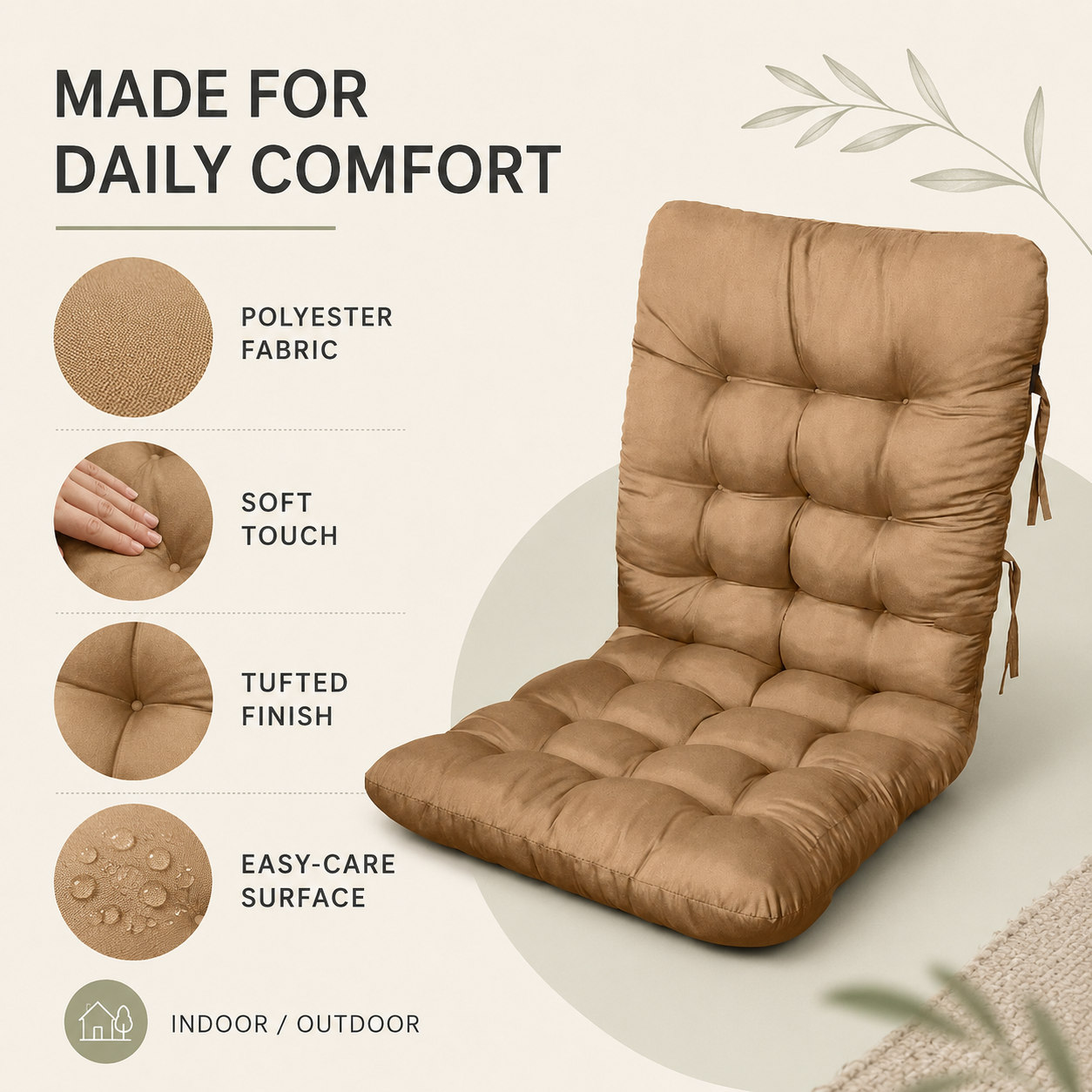 Nordspur | Sunlaxia Tufted Lounger Cushion Pad