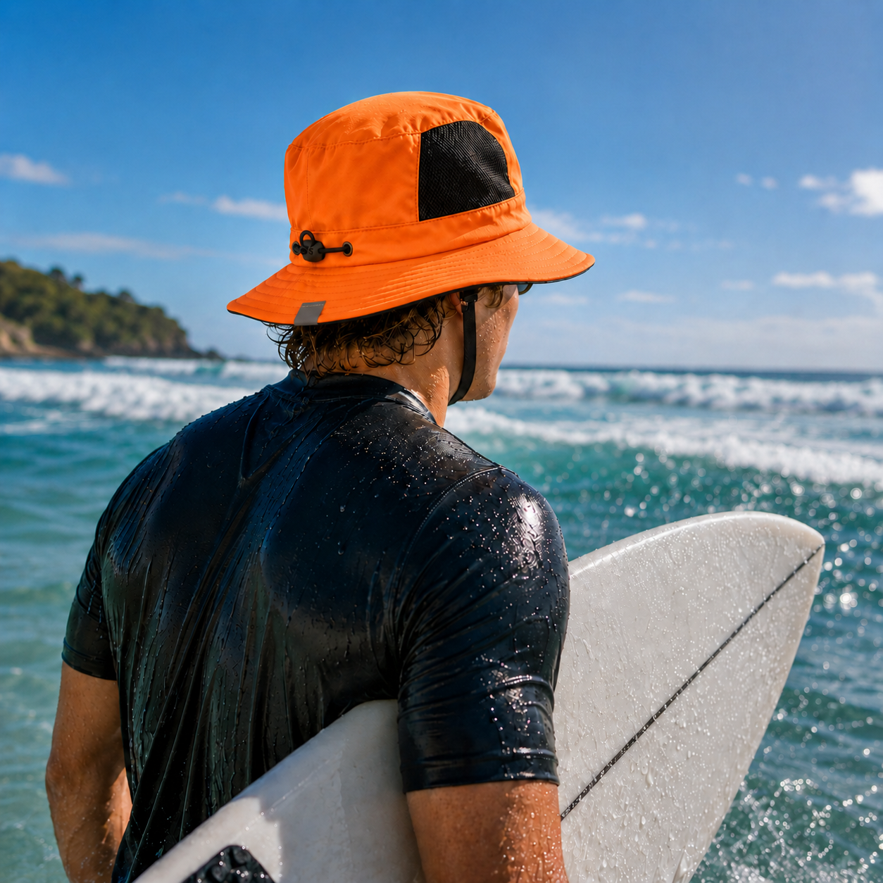 Nordspur | Sunmesh Adjustable Mesh Bucket Hat With Chin Strap