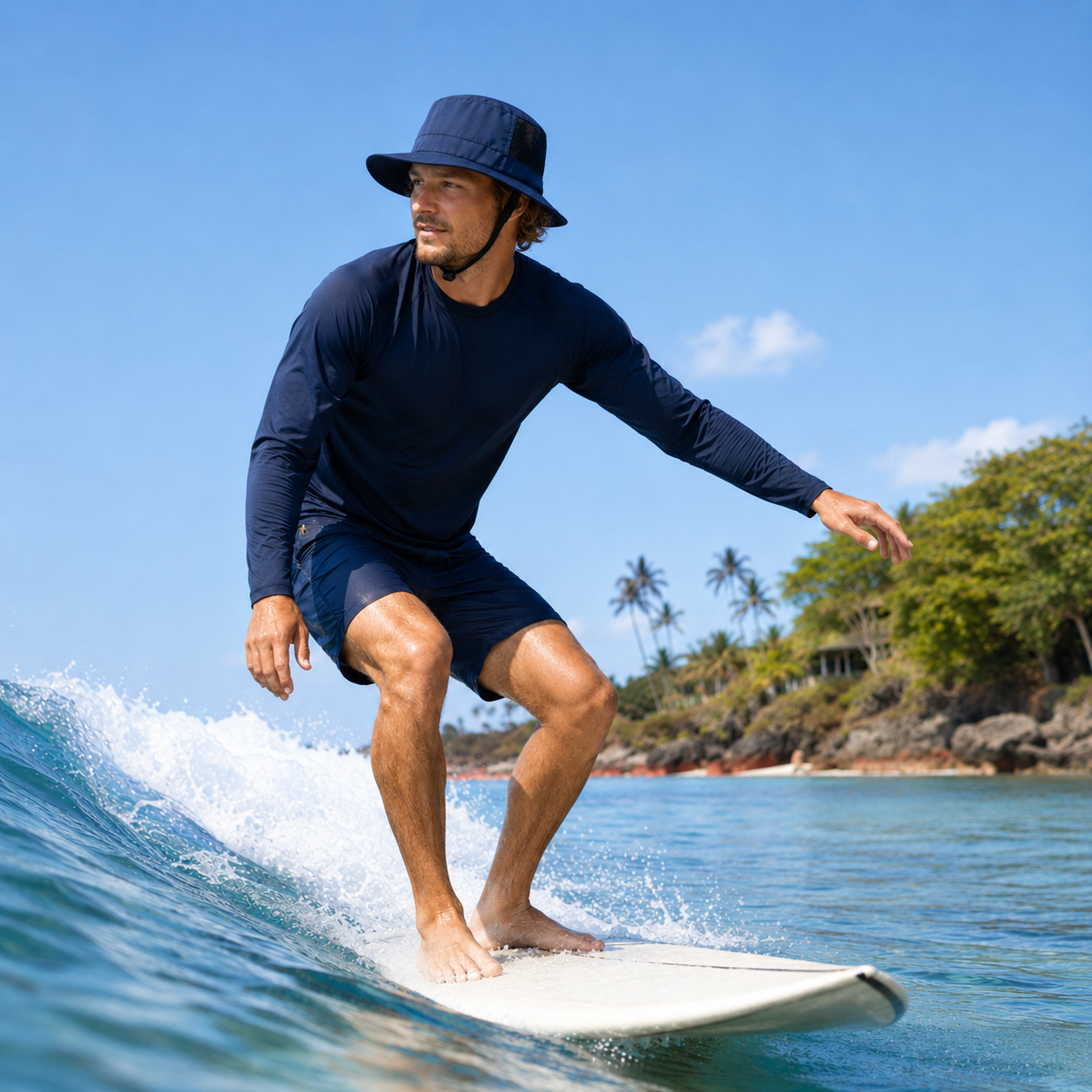 Nordspur | Sunmesh Adjustable Mesh Bucket Hat With Chin Strap