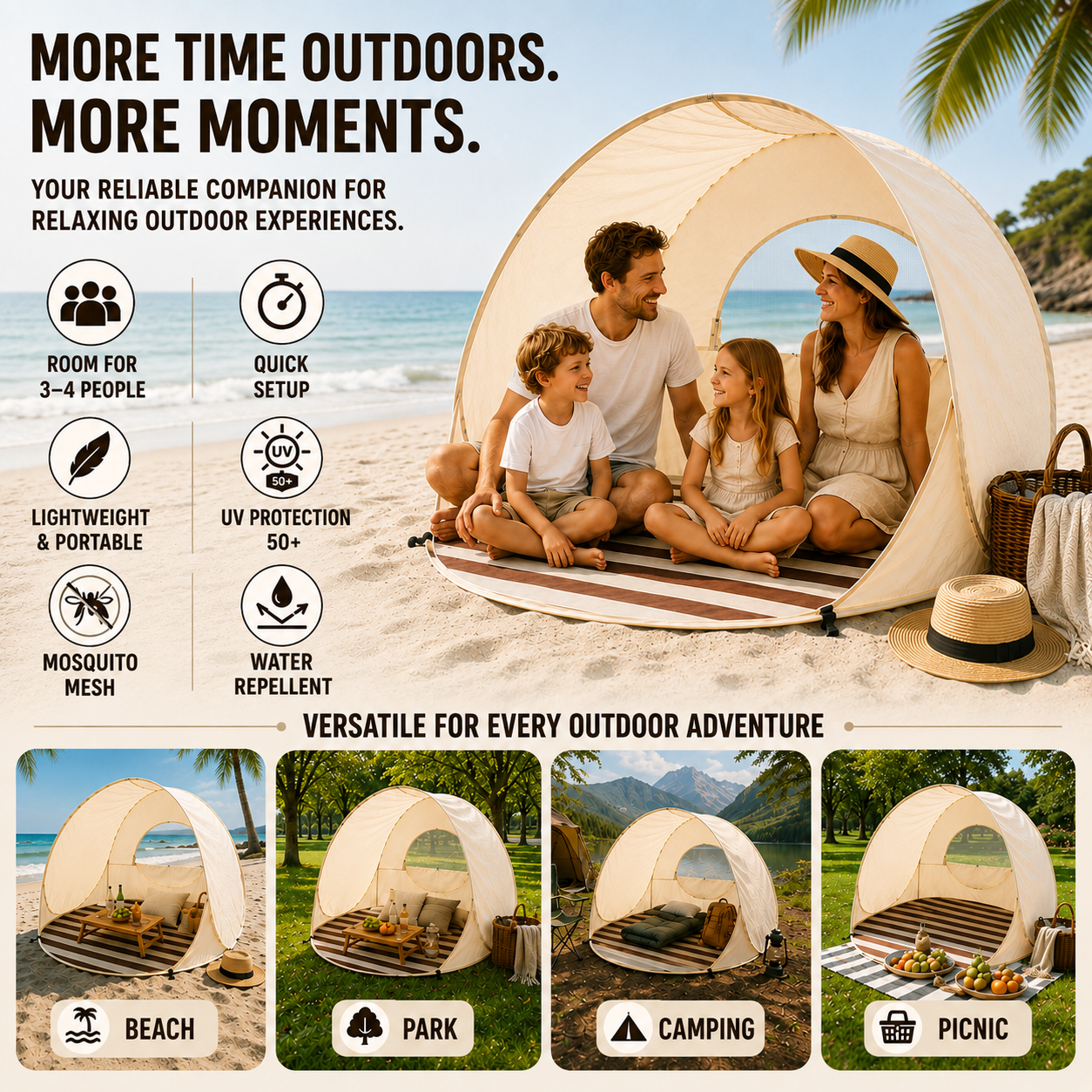 Nordspur | Sunverra Pop Up Beach Shelter