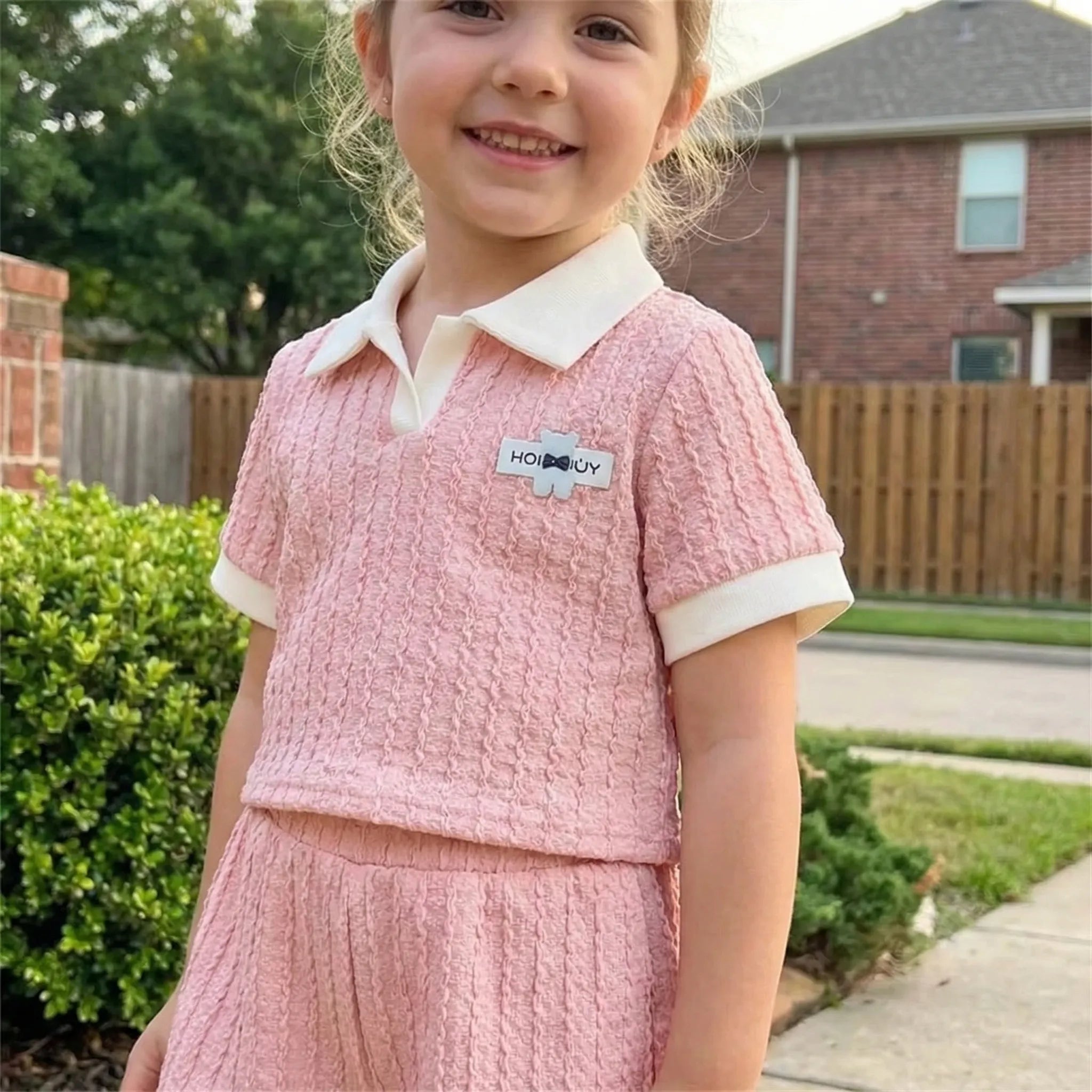 Nordspur | Sweetling Short Sleeve Polo Top And Shorts Set