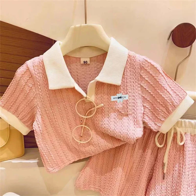 Nordspur | Sweetling Short Sleeve Polo Top And Shorts Set