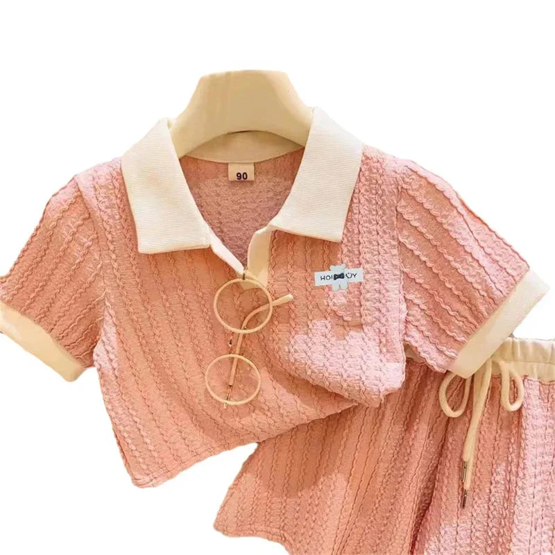 Nordspur | Sweetling Short Sleeve Polo Top And Shorts Set
