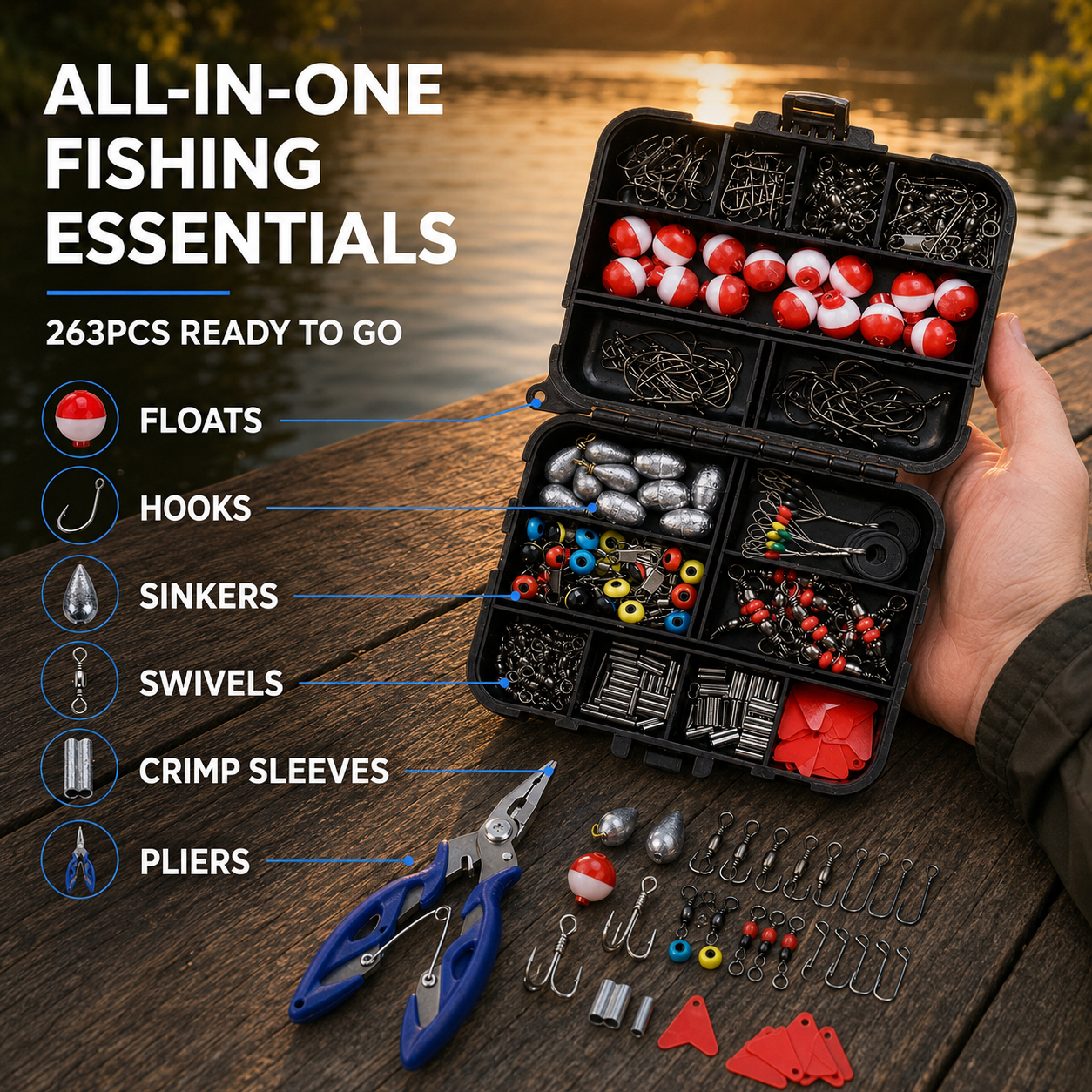 Nordspur | Tacklevex 263-Piece Complete Fishing Tackle Kit