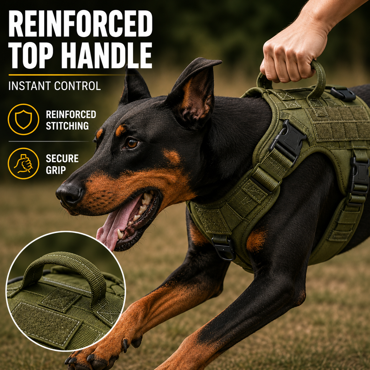 Nordspur | Tacticanine Military-Style Tactical Dog Harness Set