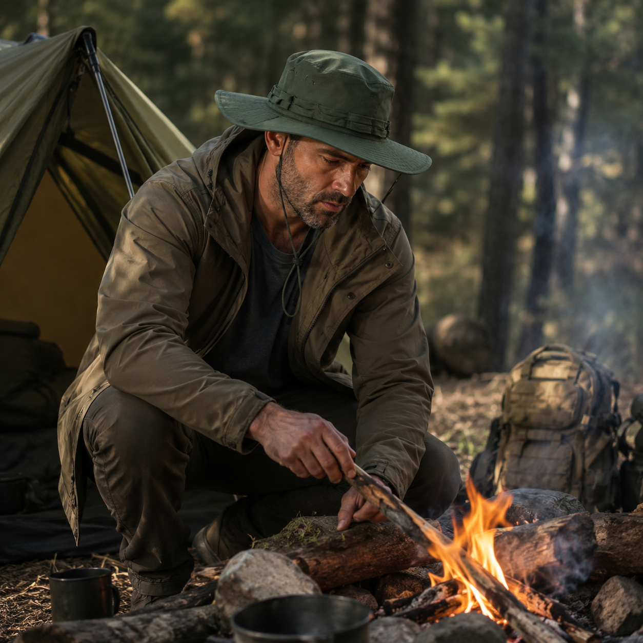 Nordspur | Tacventu Wide-Brim Tactical Camouflage Bucket Hat