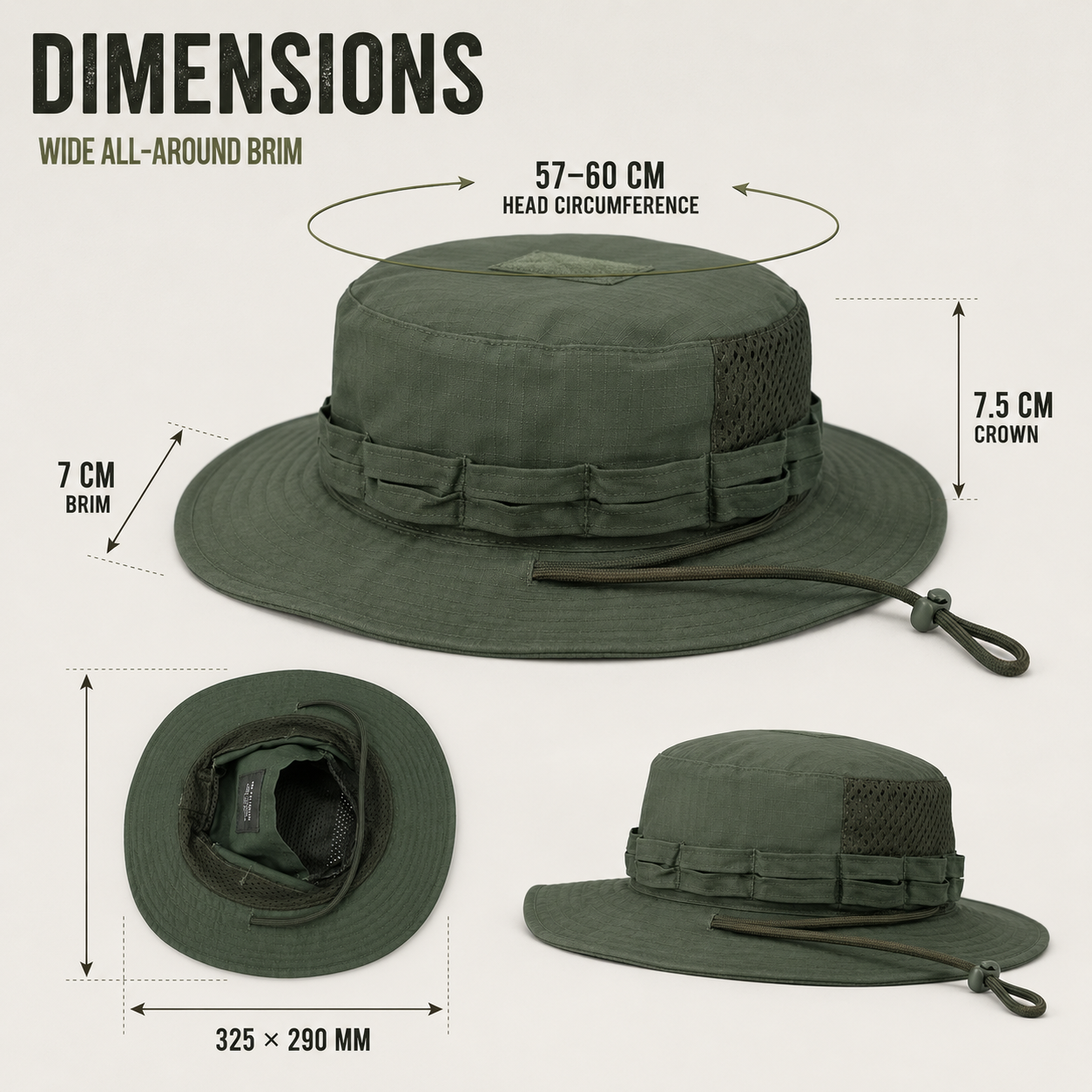 Nordspur | Tacventu Wide-Brim Tactical Camouflage Bucket Hat