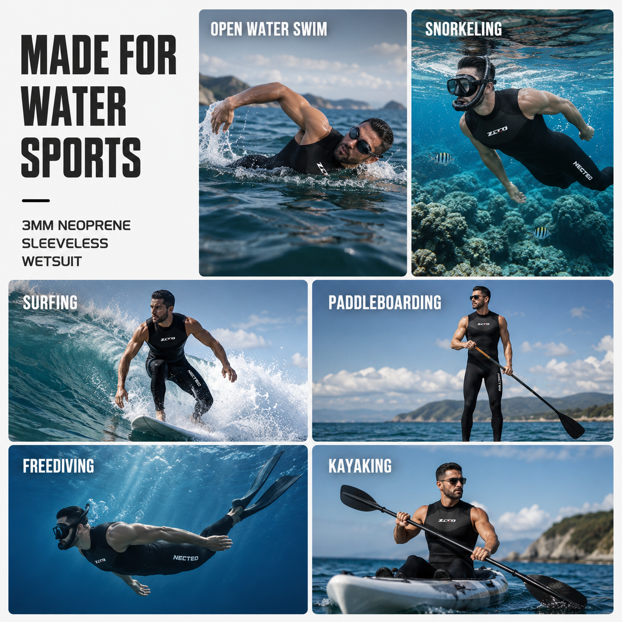 Nordspur | Tarnox Sleeveless One-Piece Wetsuit
