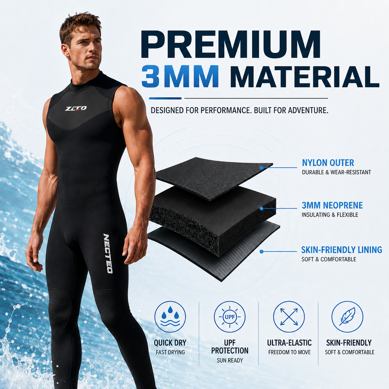 Nordspur | Tarnox Sleeveless One-Piece Wetsuit