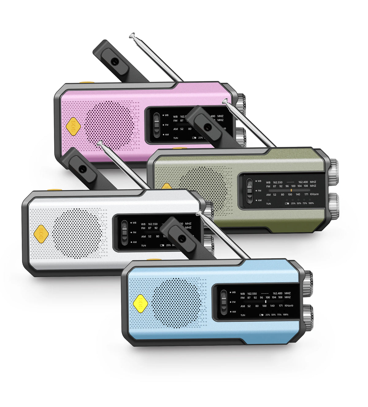 Nordspur | Tavelon Crank Powered Weather Radio With Flashlight