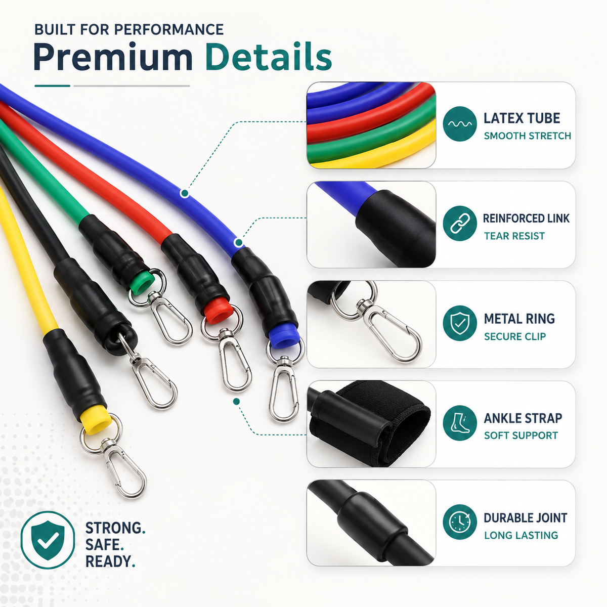Nordspur | Tensira 11-Piece resistance Band Set