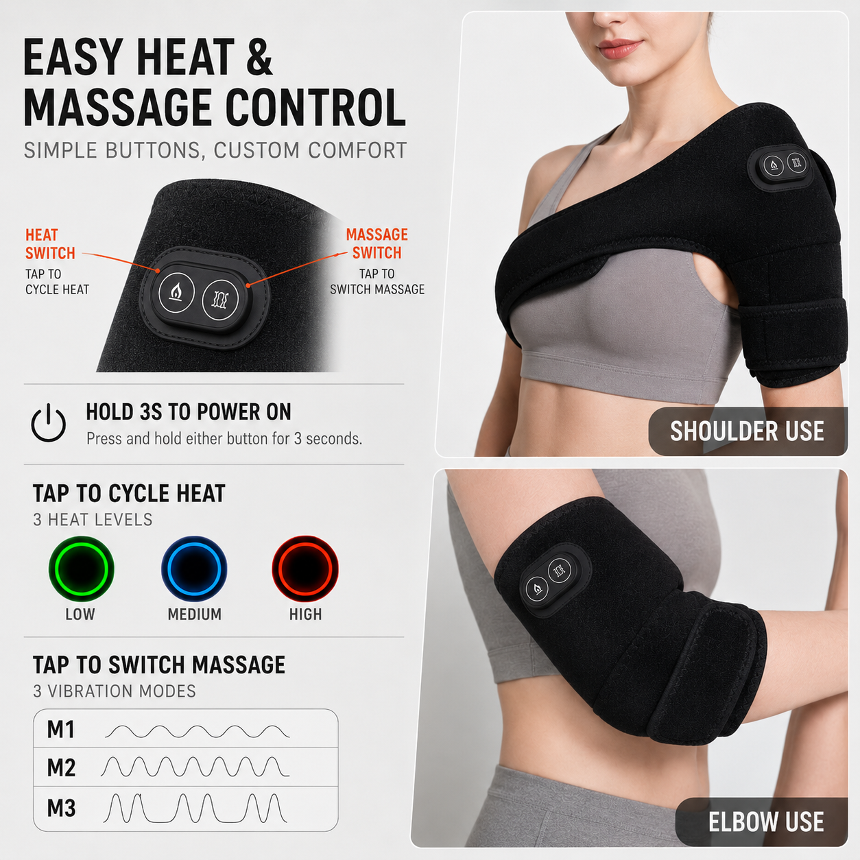 Nordspur | ThermaReliv 3 In 1 Heated Support Wrap