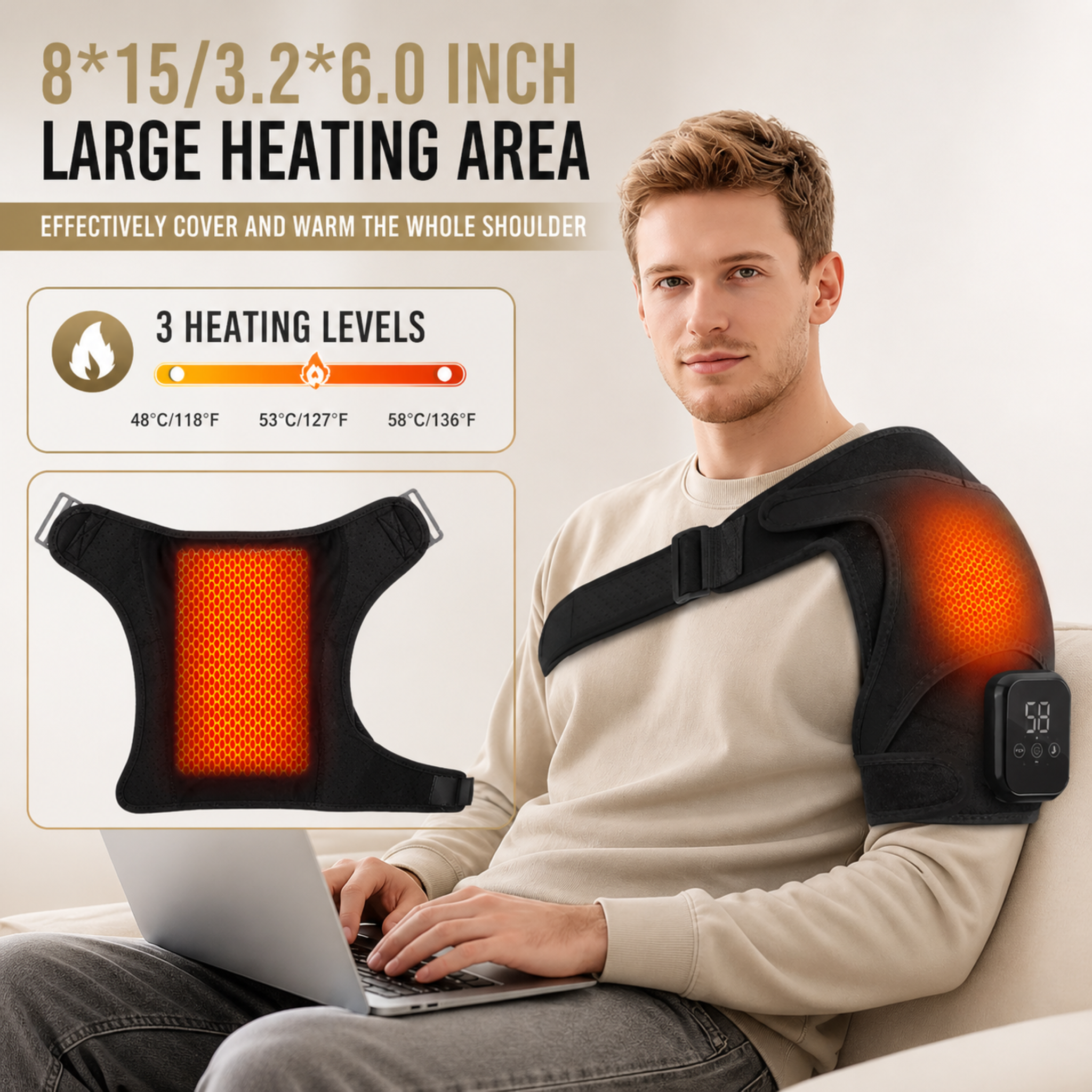 Nordspur | ThermaShould Electric Heated Shoulder Brace