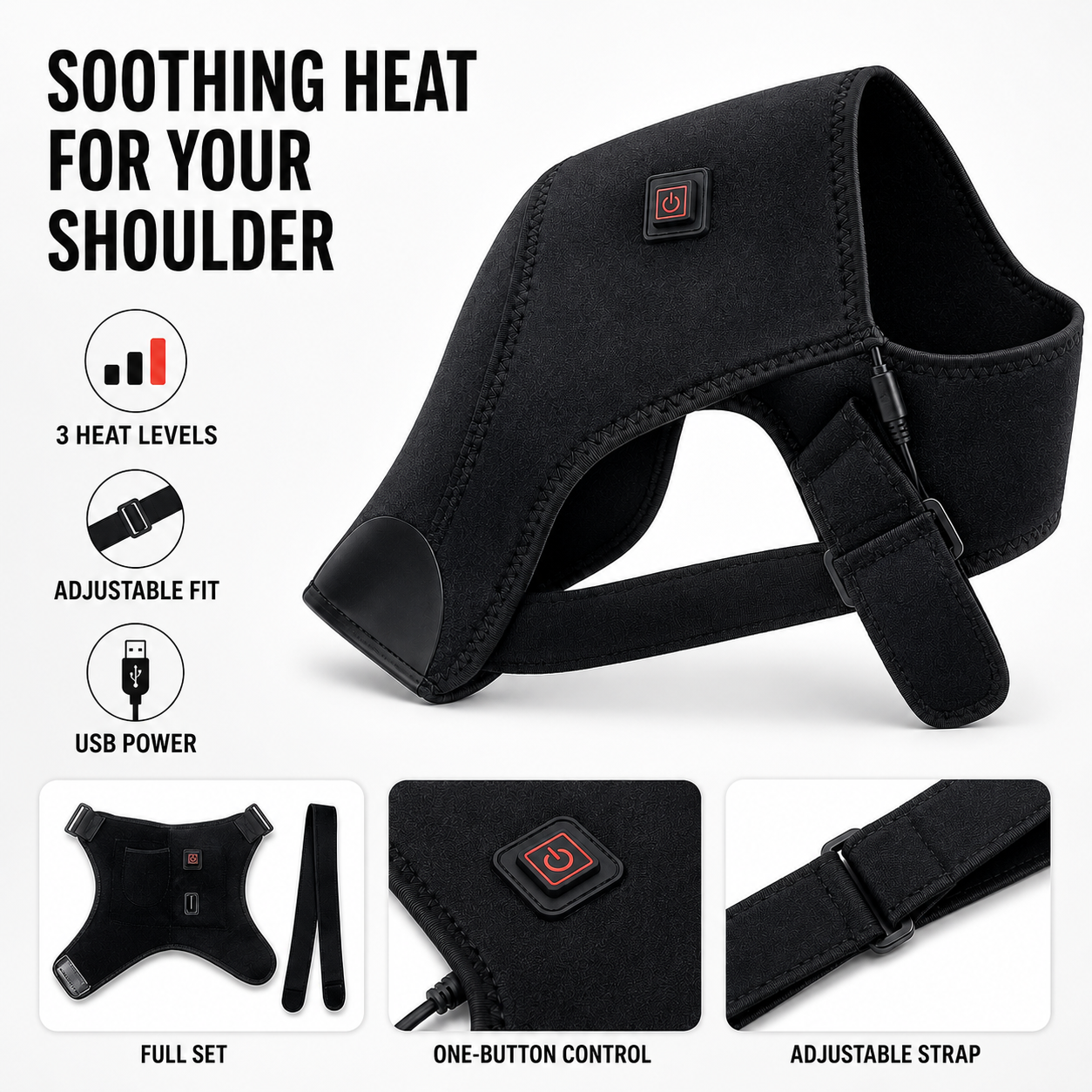 Nordspur | ThermaSoothe Heated Shoulder Support Wrap