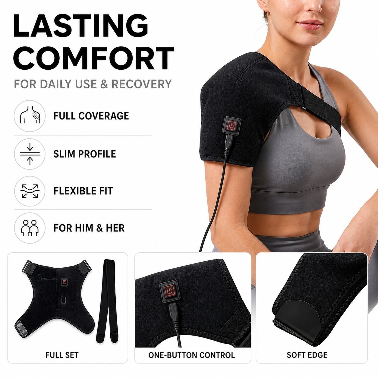 Nordspur | ThermaSoothe Heated Shoulder Support Wrap