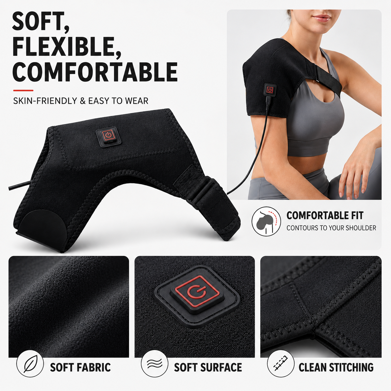 Nordspur | ThermaSoothe Heated Shoulder Support Wrap