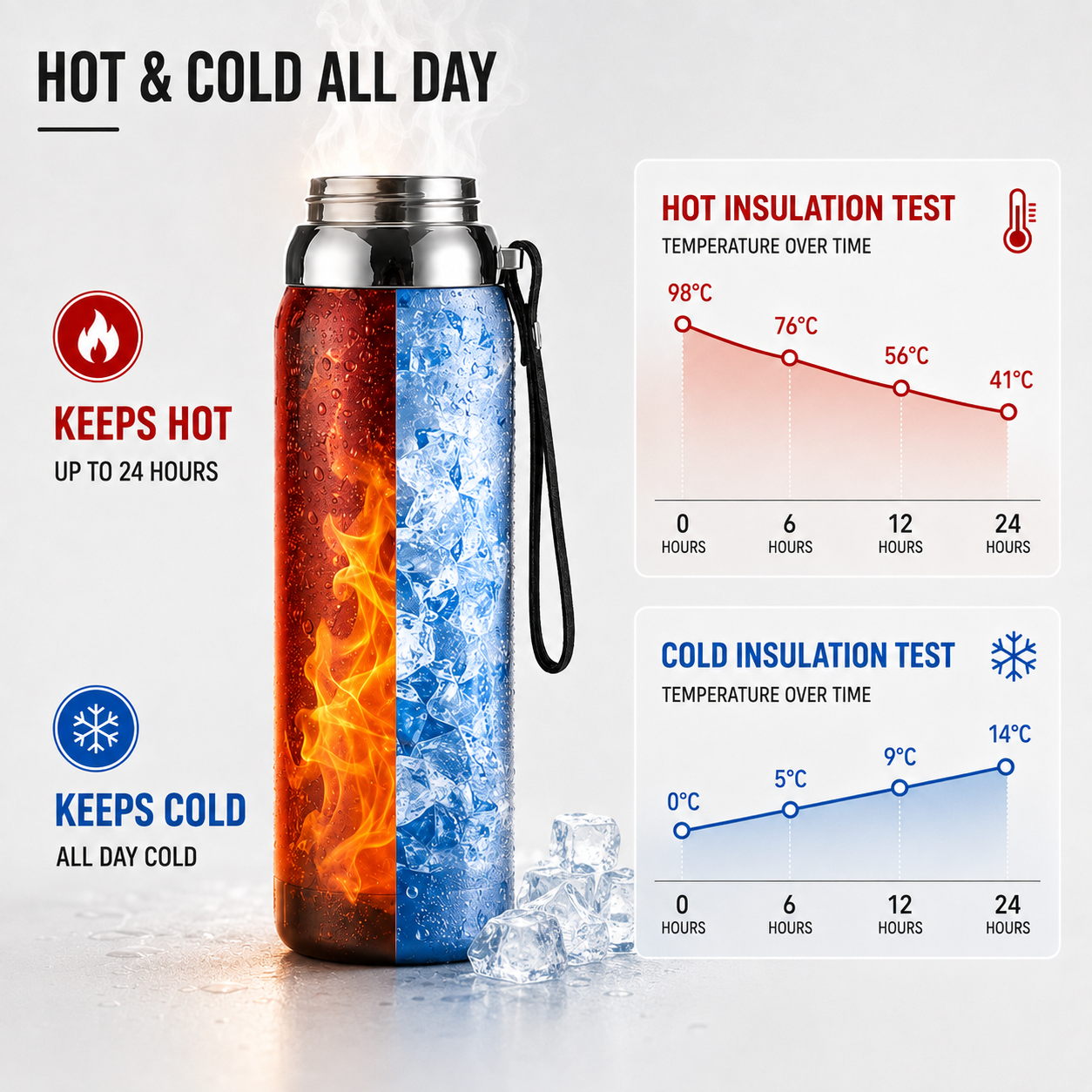 Nordspur | ThermaVault Stainless Steel Vacuum Bottle