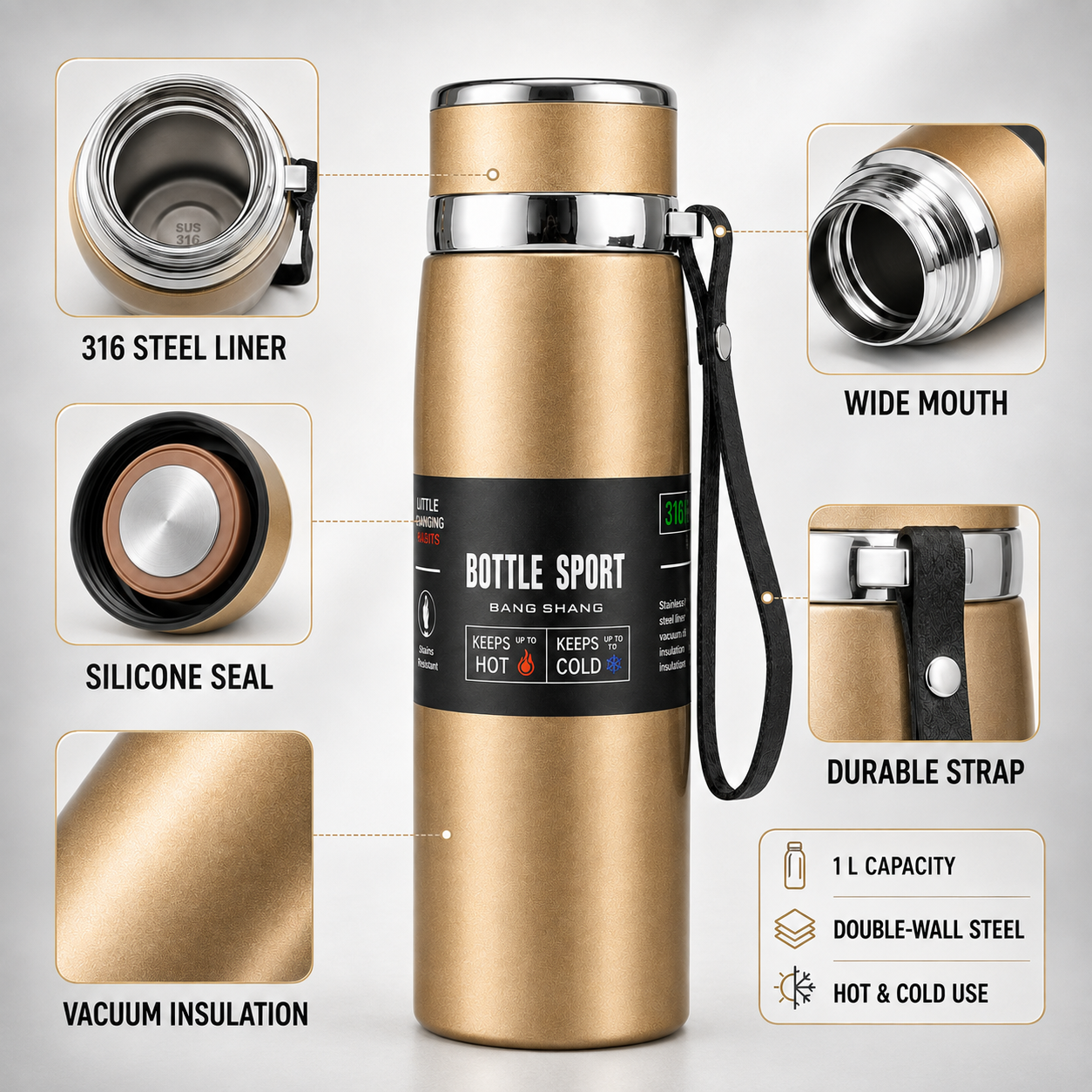 Nordspur | ThermaVault Stainless Steel Vacuum Bottle