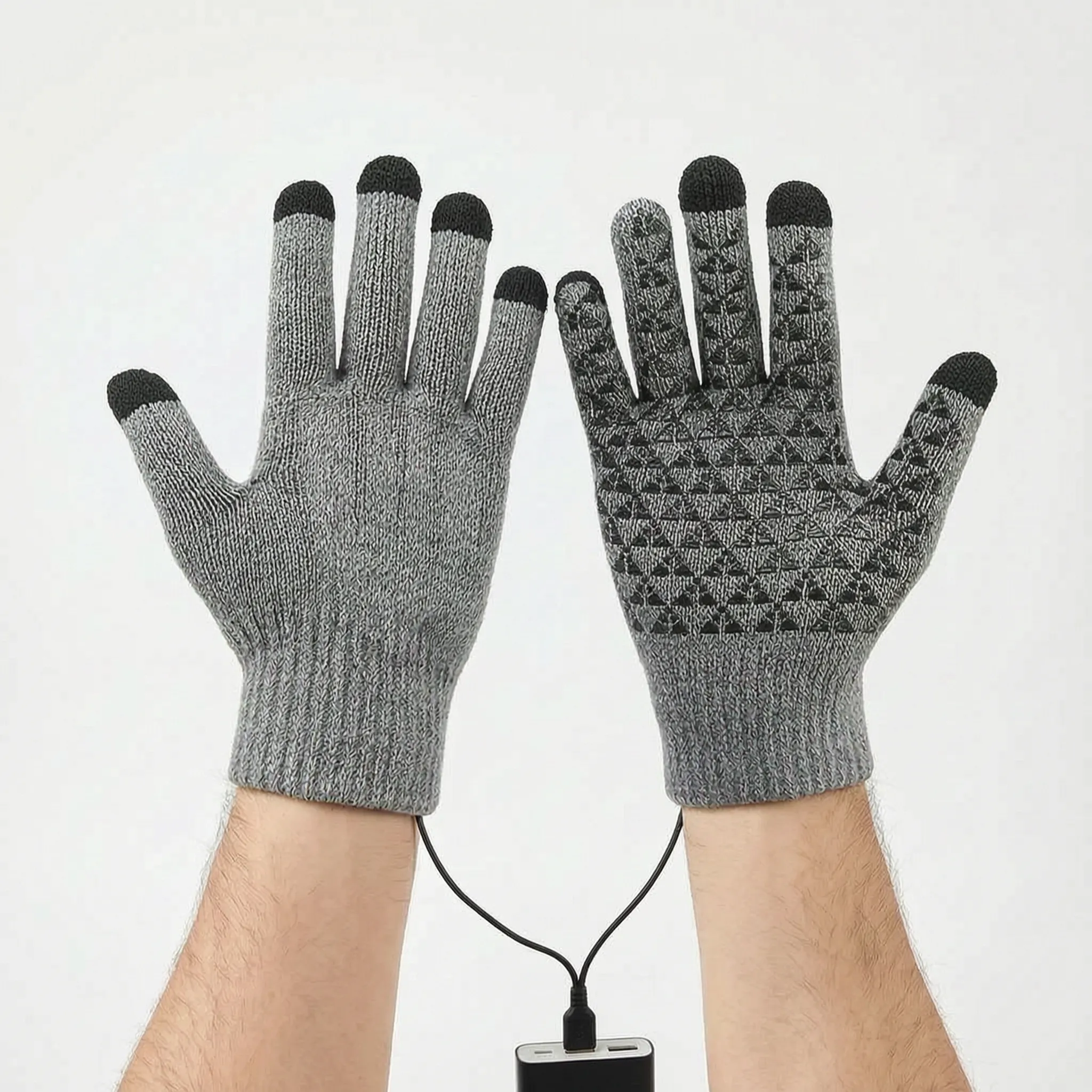 Nordspur | ThermiGrip Knitted USB Heated Winter Gloves