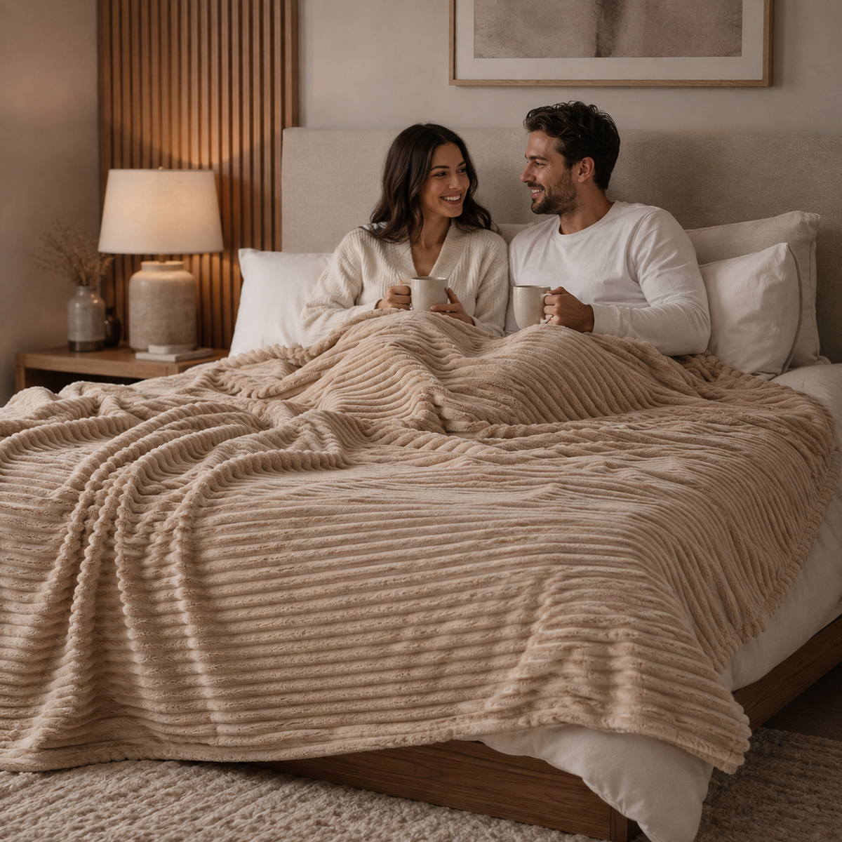 Nordspur | Thick Coral Velvet Throw