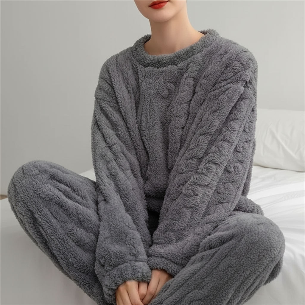 Nordspur | Thick Coral Velvet Pajama Set