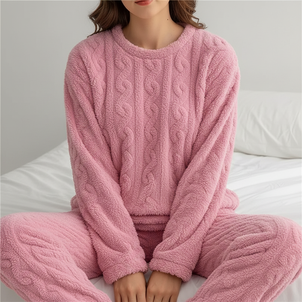 Nordspur | Thick Coral Velvet Pajama Set