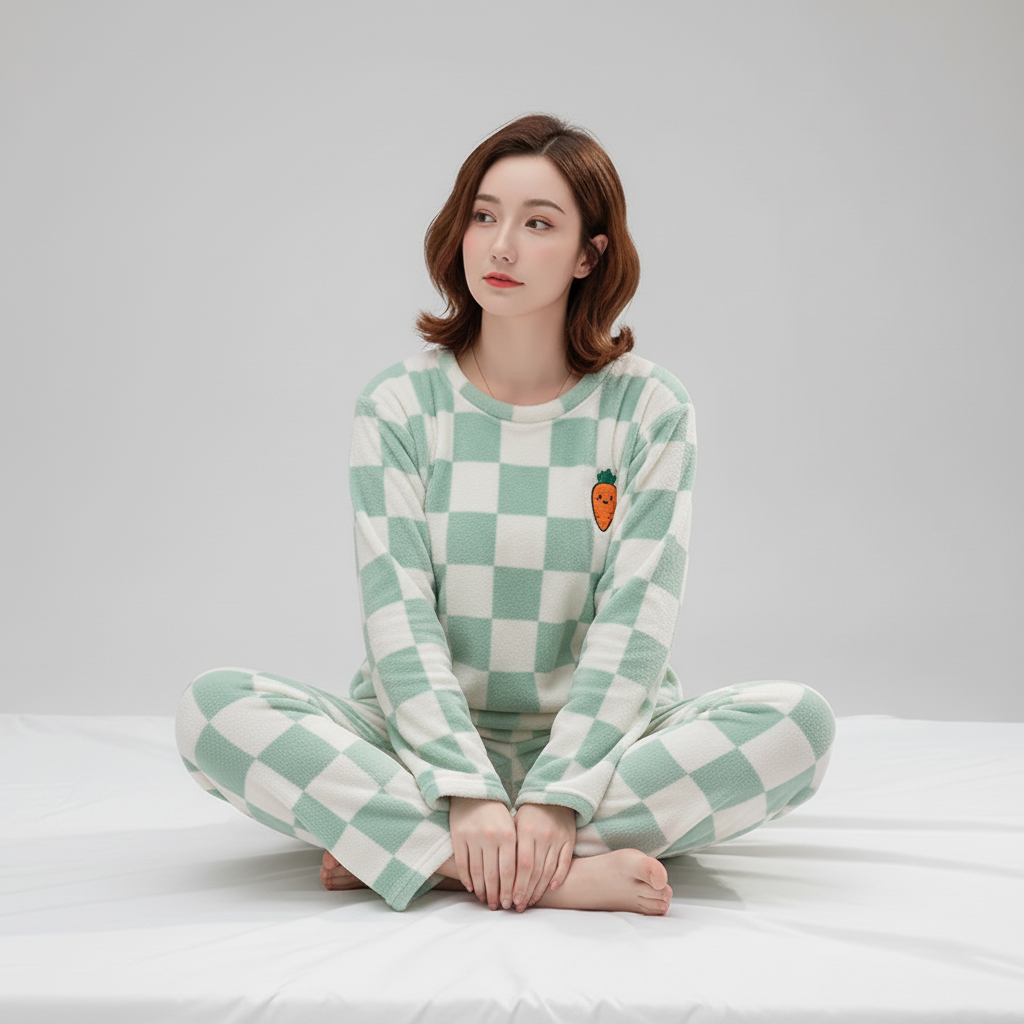 Nordspur | Thick Coral Velvet Pajama Set