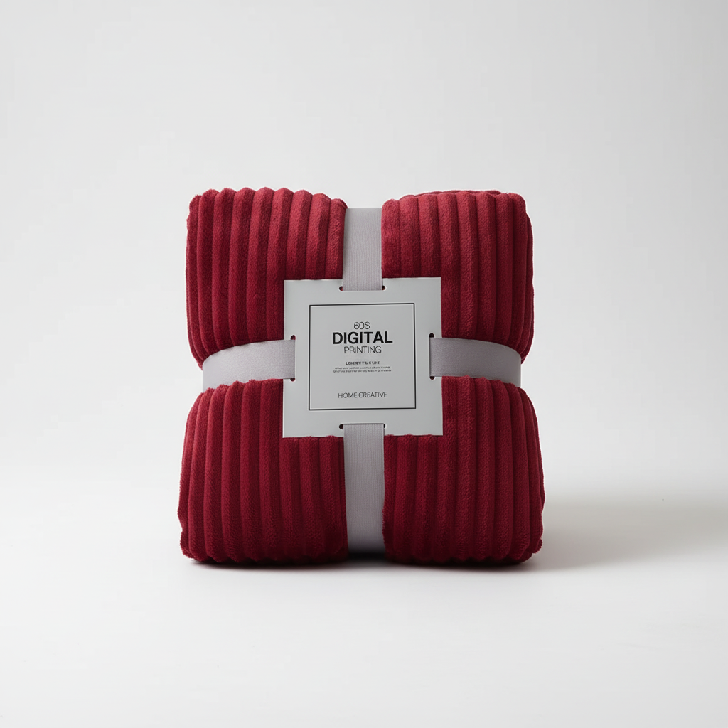 Nordspur | Thick Coral Velvet Throw