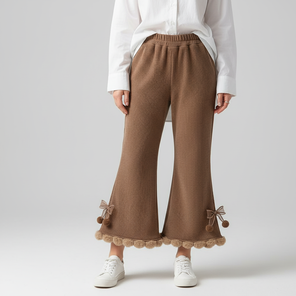 Nordspur | Thick Corduroy Flare Leggings