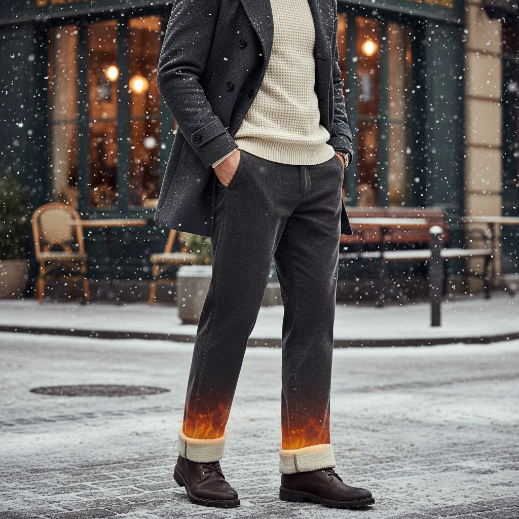 Nordspur | Thick Fleece Lined Corduroy Pants