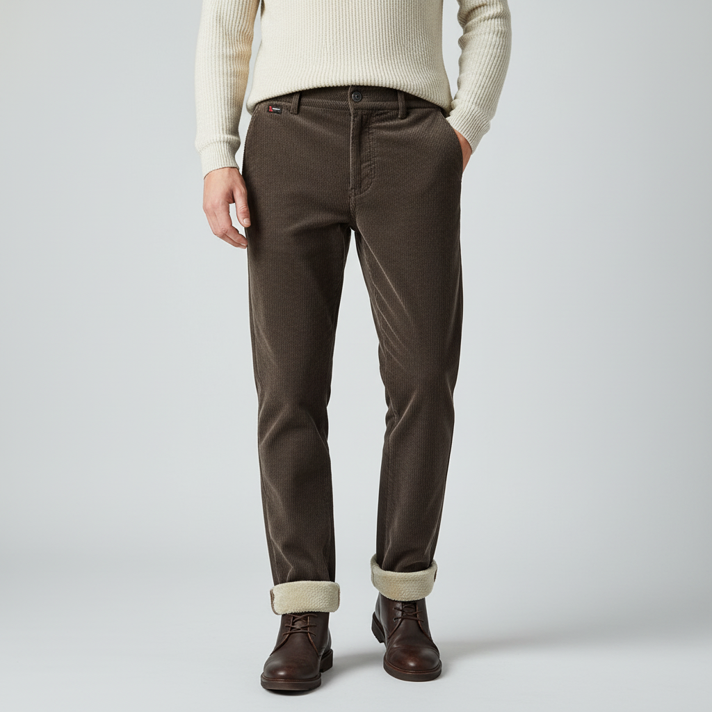 Nordspur | Thick Fleece Lined Corduroy Pants