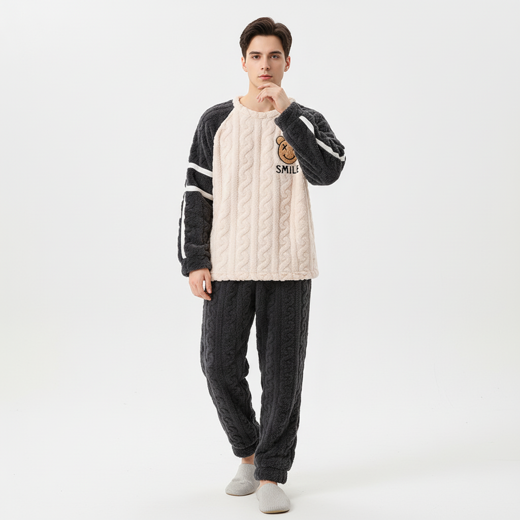 Nordspur | Thick Knit Fleece Pajama Set