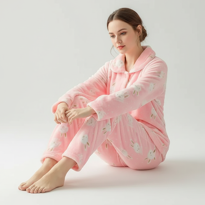 Nordspur | Thickened Coral Fleece Set