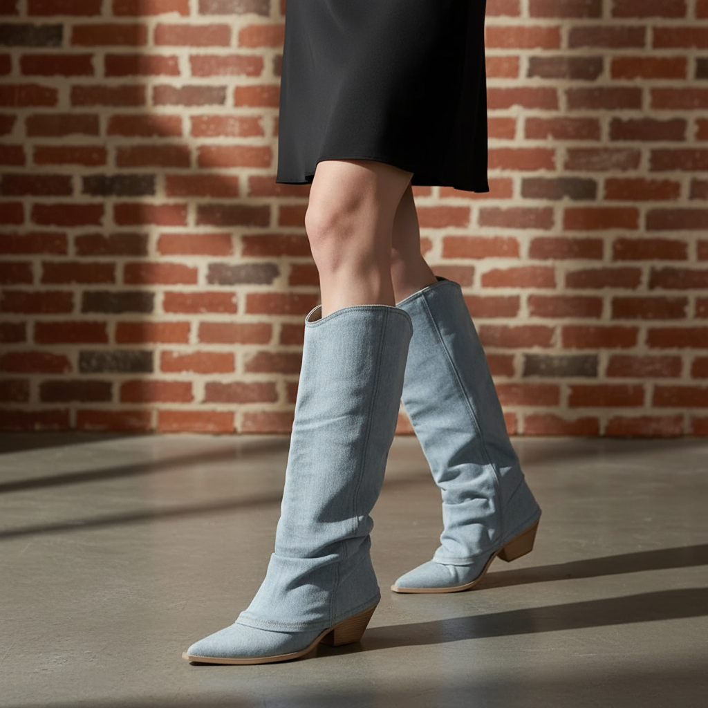 Nordspur | Thigh High Denim Boots