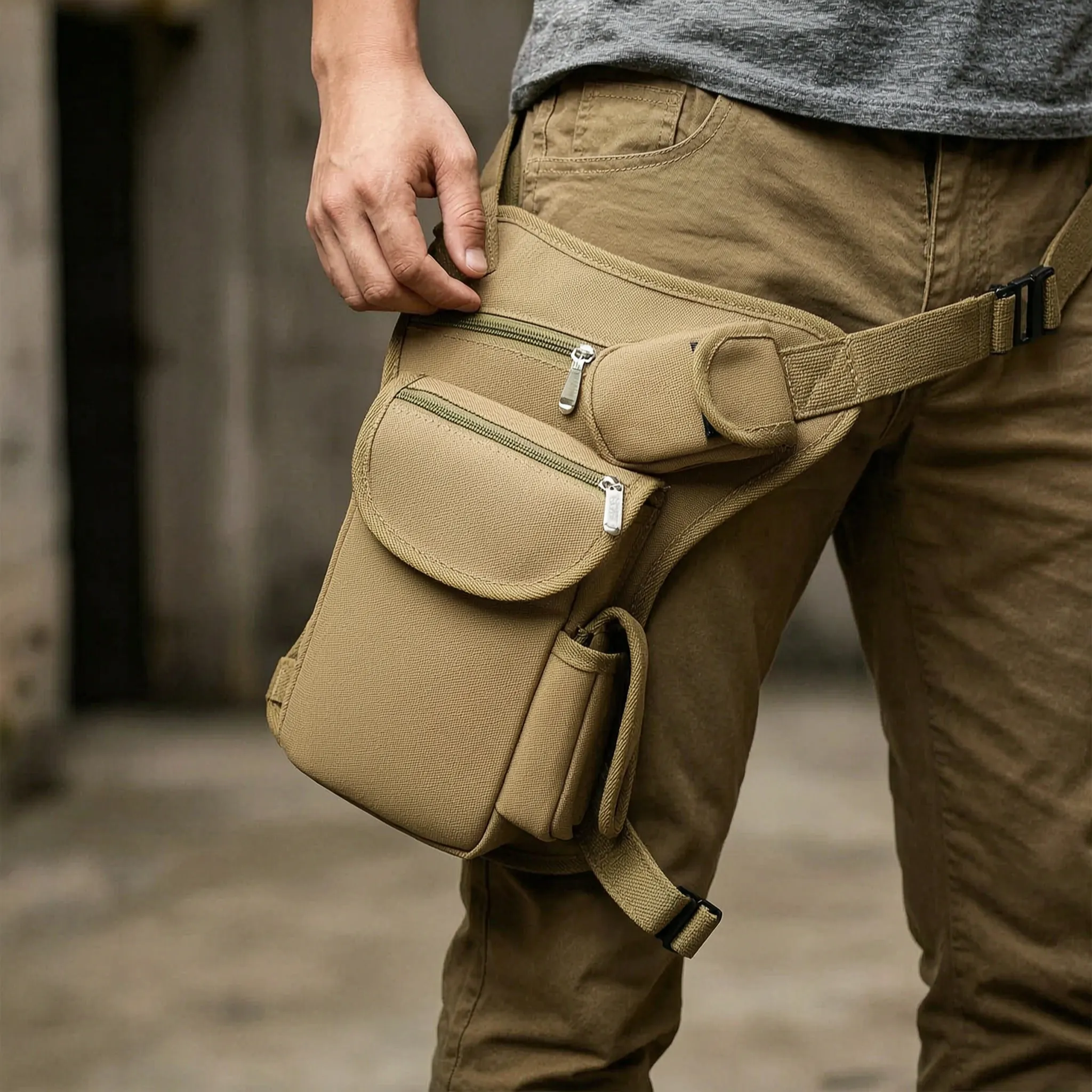 Nordspur | Thighvex Drop Leg Canvas Waist Bag