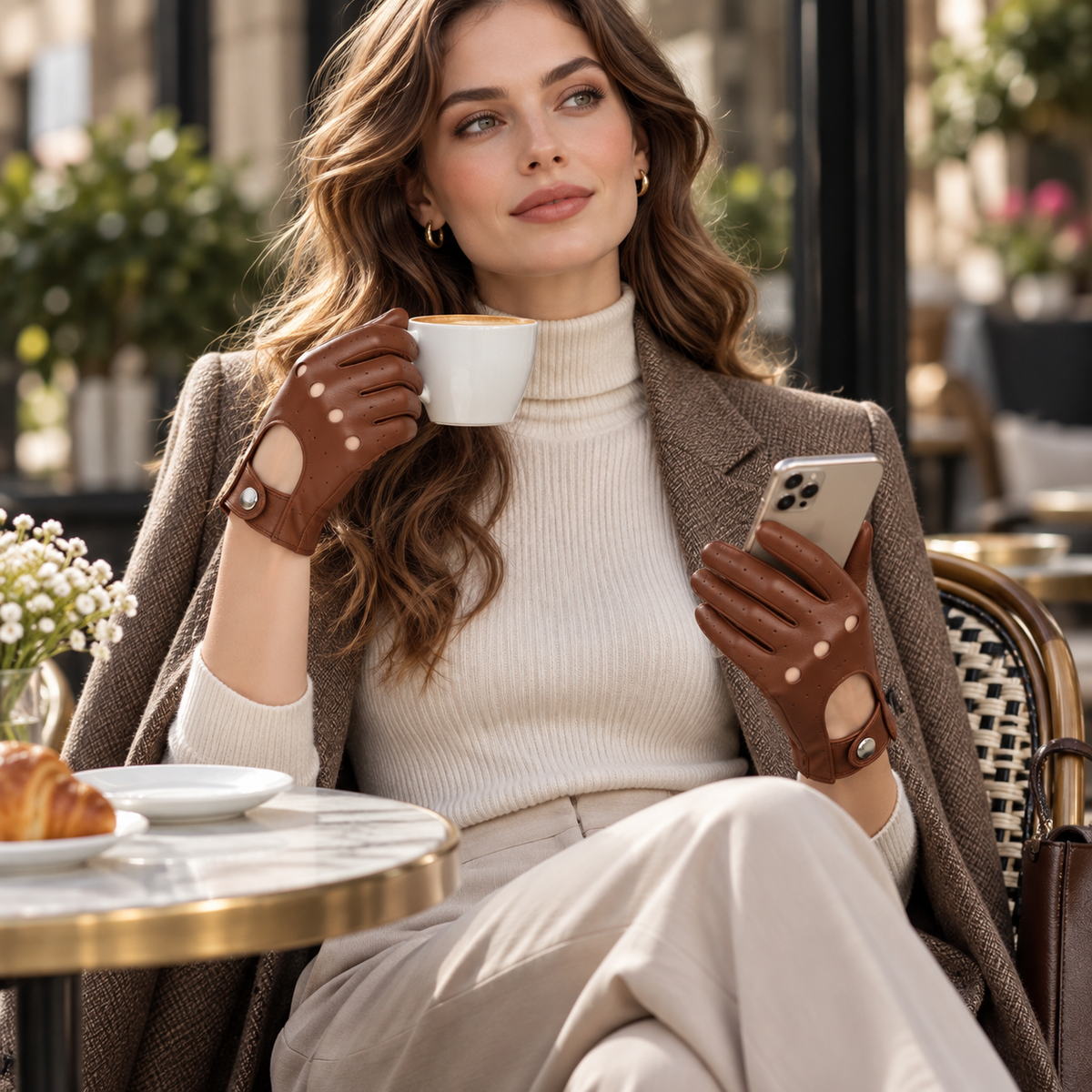 Nordspur | Thin Vegan-Leather Driver Gloves