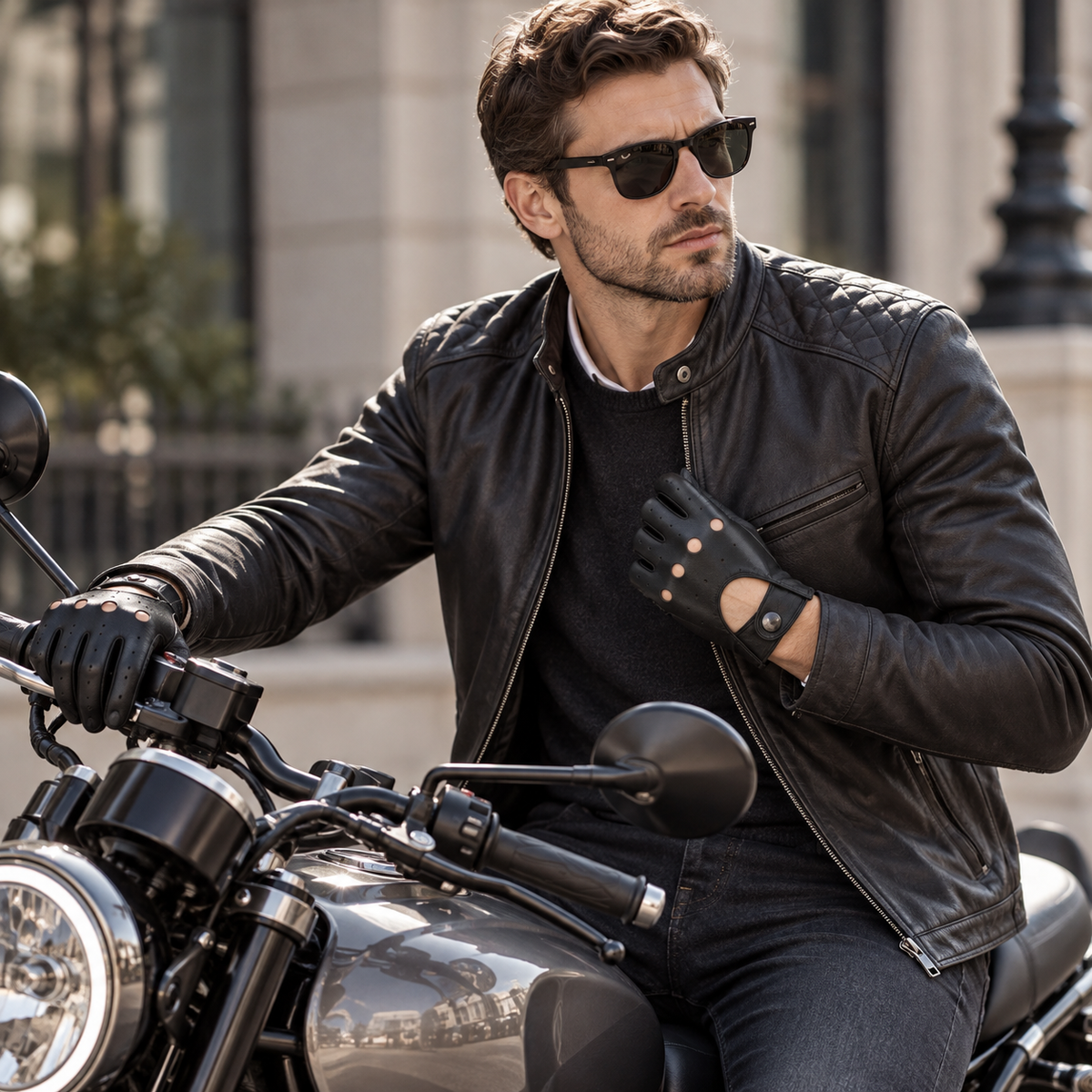 Nordspur | Thin Vegan-Leather Driver Gloves
