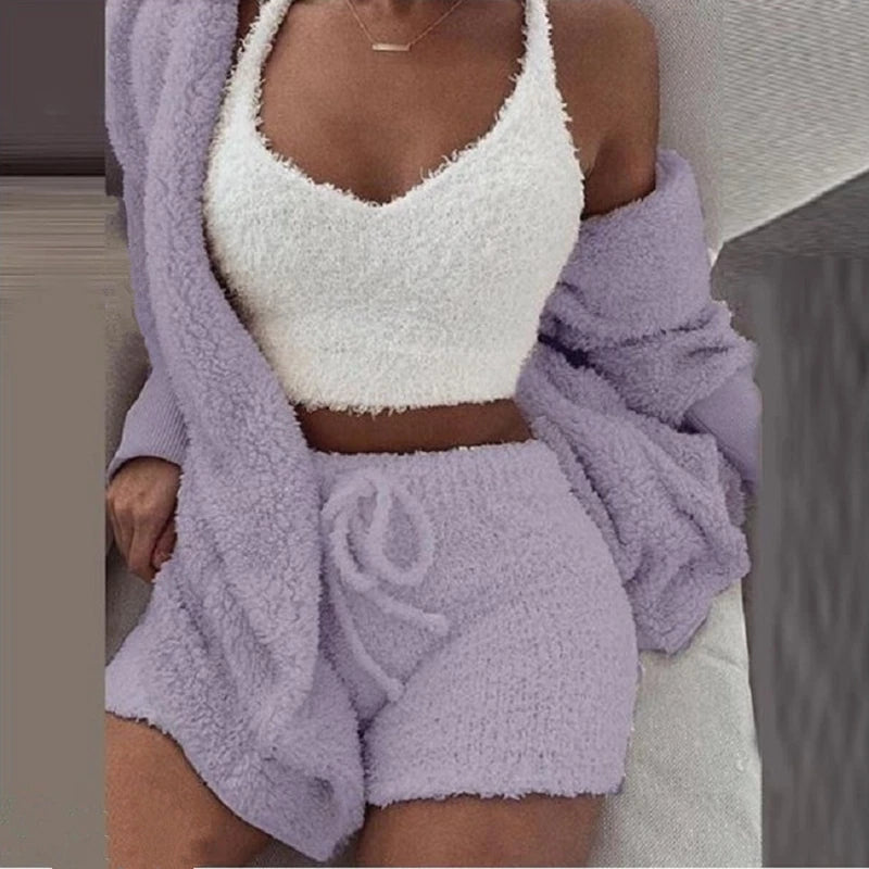 Nordspur | Three Piece Fluffy Pajama Set