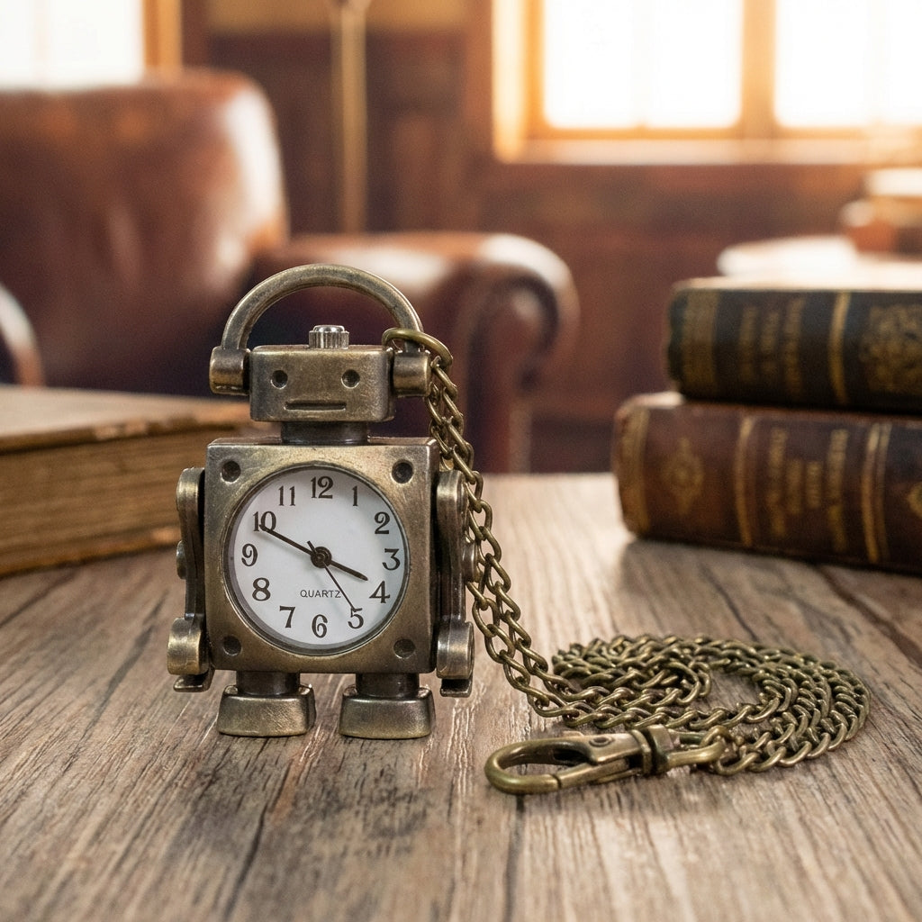 Nordspur | TickBot Vintage Robot Pocket Watch