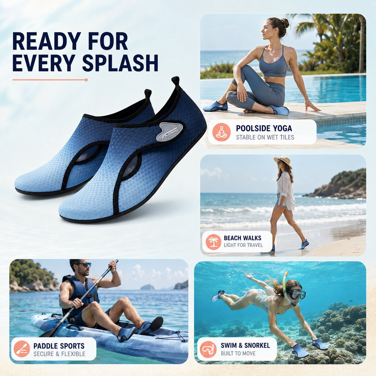 Nordspur | Tidalgrip Anti-Slip Aquatic Sock Shoe