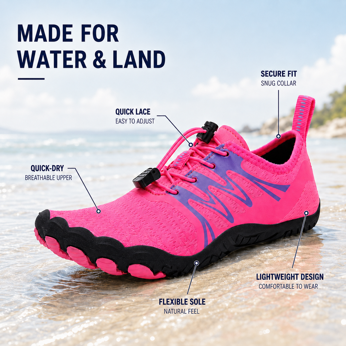 Nordspur | Tidestep Quick-Drying Barefoot Water Sneaker