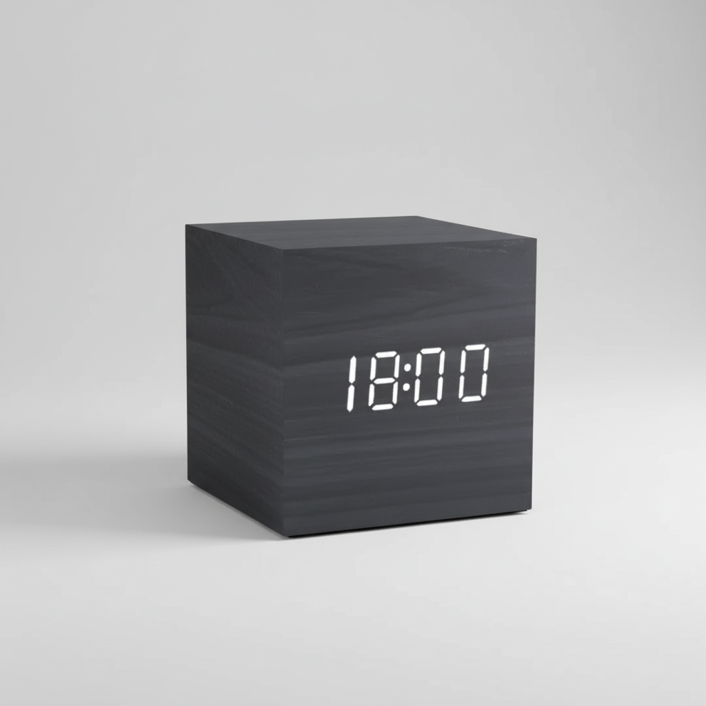 Nordspur | Timbrik Square Wooden Digital Clock